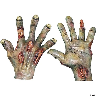 Adults Latex Rotted Zombie Hands Costume Accessory