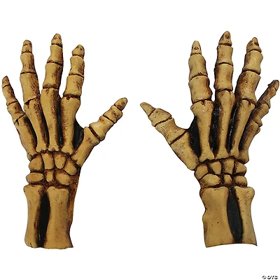 Adults Skeleton Hands Gloves Costume Accessory