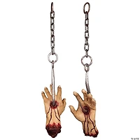 Ghoulish Productions Hanging Severed Hands Halloween Decoration