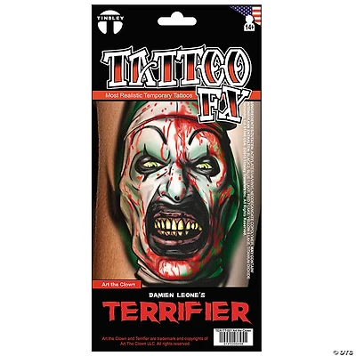 Tinsley Transfers Terrifier 3™ Art the Clown Temporary Tattoo