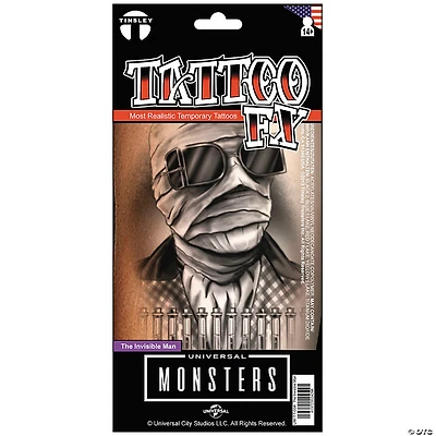 Tinsley Transfers Universal Monsters™ The Invisible Man™ Temporary Tattoo