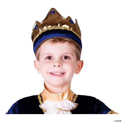 Kids Gold & Blue Crown