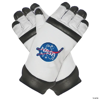 Kids White Astronaut Gloves