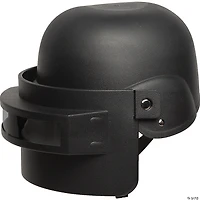 Black S.W.A.T. Helmet with Face Mask - One Size