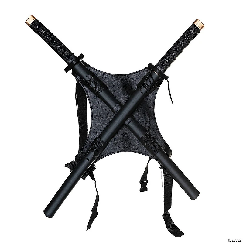 Adults Classic Ninja Backpack with 30" Katanas Costume Accessory