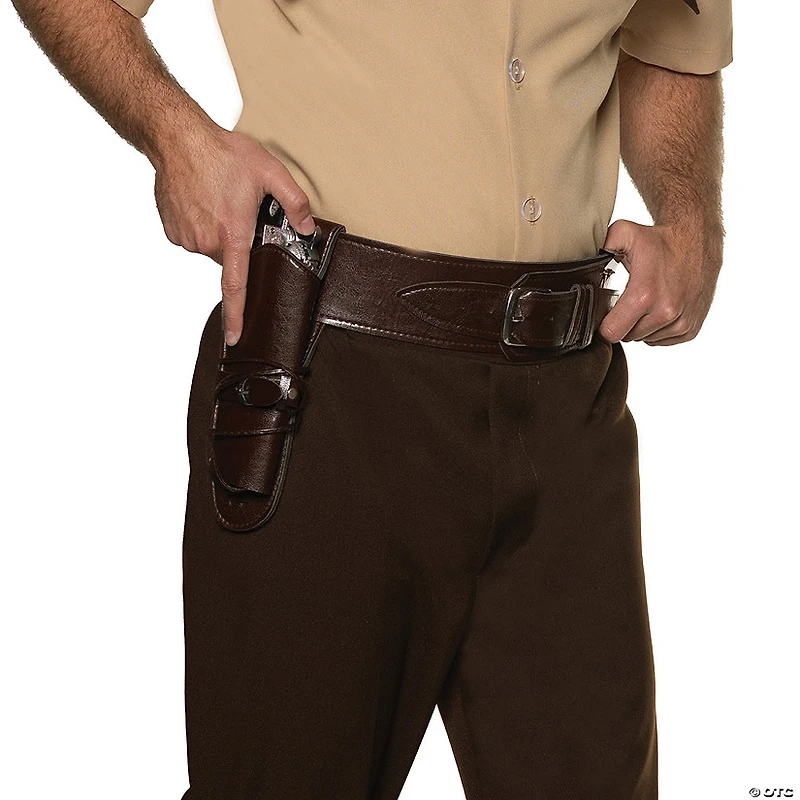 Adults Cowboy Belt with Single Holster Costume Accessory
