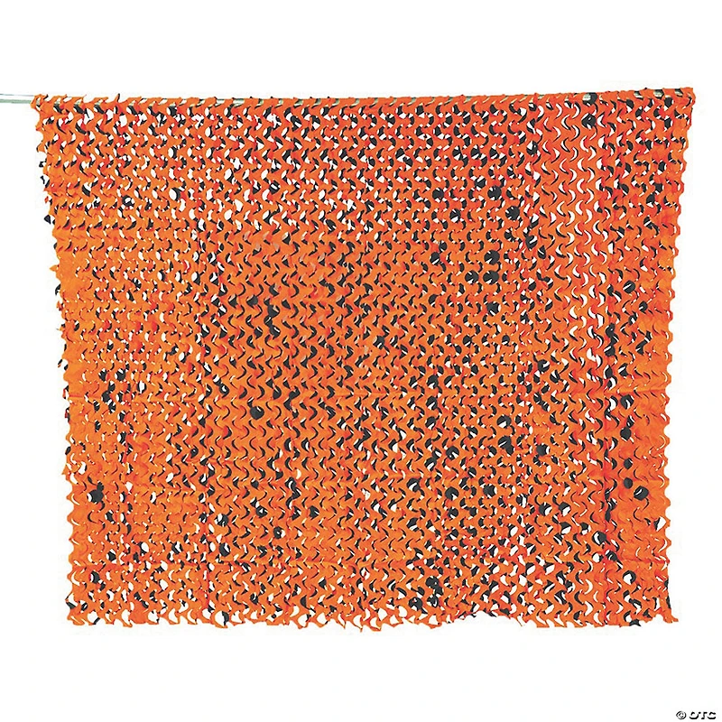 Orange/Black Crazy Camo Net
