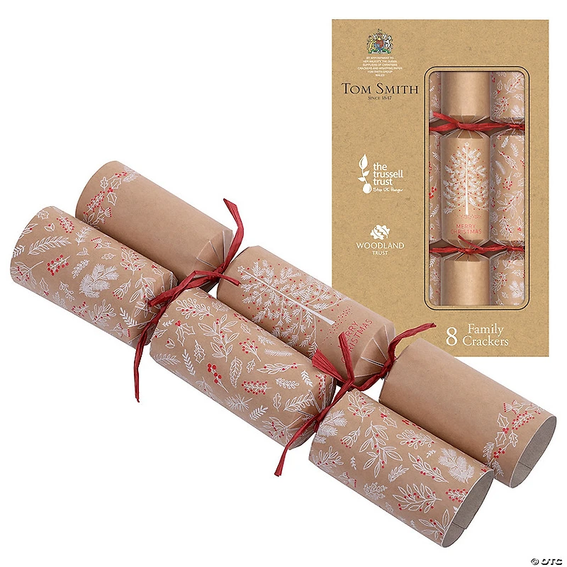 12.5” Kraft Paper Family Christmas Party Crackers