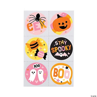 1 1/2" Bulk 72 Pc. Halloween Spooky Fun Multicolor Temporary Tattoos