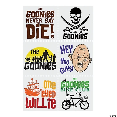 1 1/2" Bulk 72 Pc. The Goonies™ Iconic Movie Temporary Tattoos