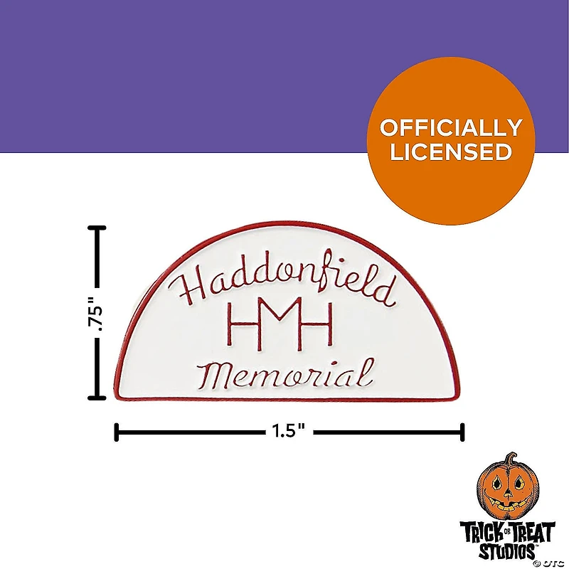 1 1/2" x 3/4" Halloween II™ Haddonfield Memorial Hospital Collectible Enamel Pin