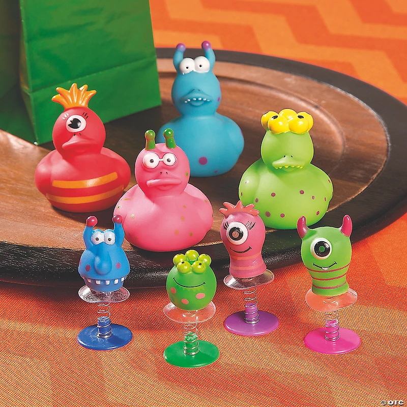 1 3/4" - 2 3/4" Bright Colors Monster Vinyl Pop-Ups - 12 Pc.