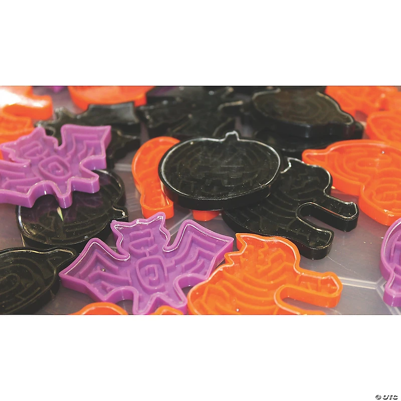1 3/4" Bulk 72 Pc. Mini Halloween Character-Shaped Plastic Maze Puzzles