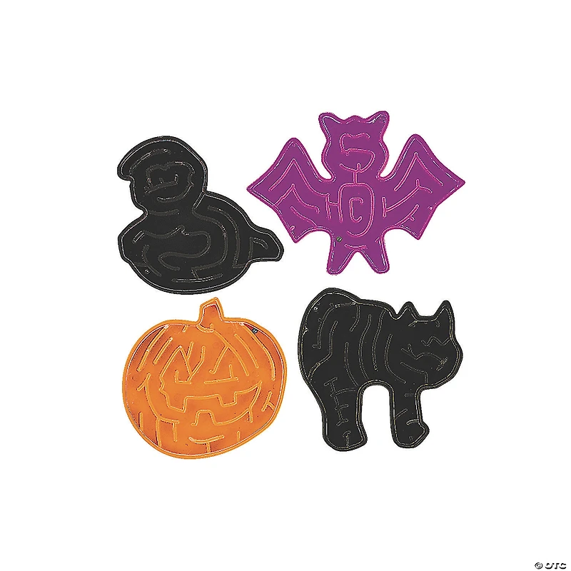 1 3/4" Bulk 72 Pc. Mini Halloween Character-Shaped Plastic Maze Puzzles
