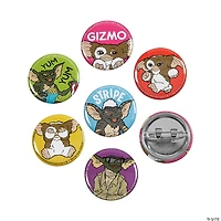 1" diam. Bulk 48 Pc. Mini Gremlins™ Characters Metal Buttons