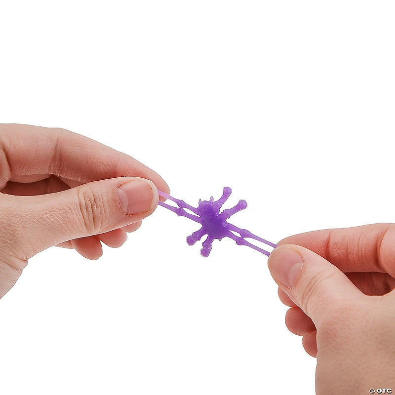1" HALLOWEEN STICKY SPIDERS (144PC)