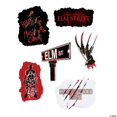 10" – 20" A Nightmare on Elm Street™ Party Cardstock Wall Cutouts - 6 Pc.