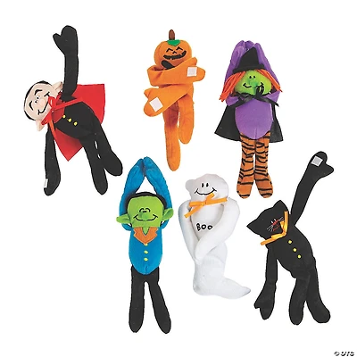 10 3/4" - 12" Halloween Long Arm Stuffed Characters - 12 Pc.