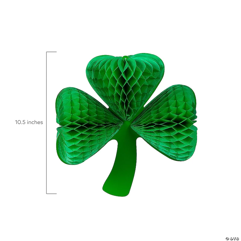 10 3/4" St. Patrick’s Day Hanging Clover Decorations - 3 Pc.