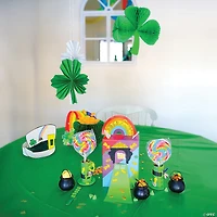 10 3/4" St. Patrick’s Day Hanging Clover Decorations - 3 Pc.