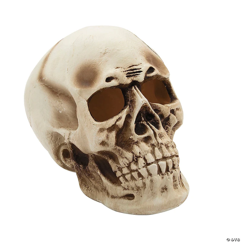 10 3/4" x 12 1/2" Giant Light-Up Skull Plastic Halloween Decoration
