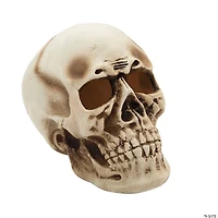 10 3/4" x 12 1/2" Giant Light-Up Skull Plastic Halloween Decoration