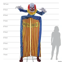 10' Animated Looming Clown Archway Decoration