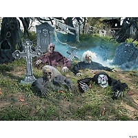 10" Brain Zombie Groundbreaker Halloween Decoration