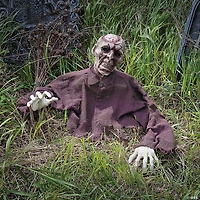 10" Brain Zombie Groundbreaker Halloween Decoration