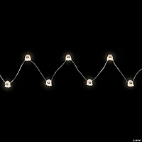 10-Count LED Halloween Ghost Fairy Lights  5.25ft  Copper Wire
