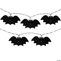 10-Count Warm White LED Halloween Bat Fairy Lights  4.25ft Copper Wire