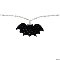 10-Count Warm White LED Halloween Bat Fairy Lights  4.25ft Copper Wire
