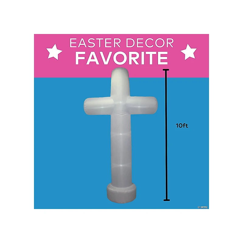 10' Cross  Inflatable Outdoor Yard Decoration