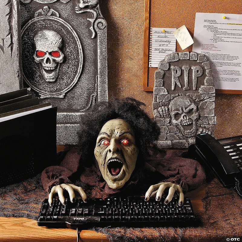 10" x 25" Clawing Zombie Groundbreaker with LED Eyes Halloween Decoration