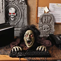 10" x 25" Clawing Zombie Groundbreaker with LED Eyes Halloween Decoration