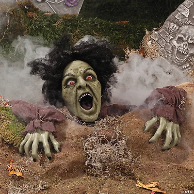 10" x 25" Clawing Zombie Groundbreaker with LED Eyes Halloween Decoration