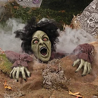 10" x 25" Clawing Zombie Groundbreaker with LED Eyes Halloween Decoration