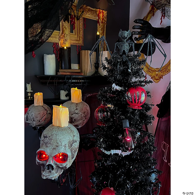 10ct Purple Edison E17 Halloween Light Set - 9ft Black Wire