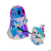 11 3/4" Halloween Multicolor Prismatic Ghost & Dog Light-Up LED Light