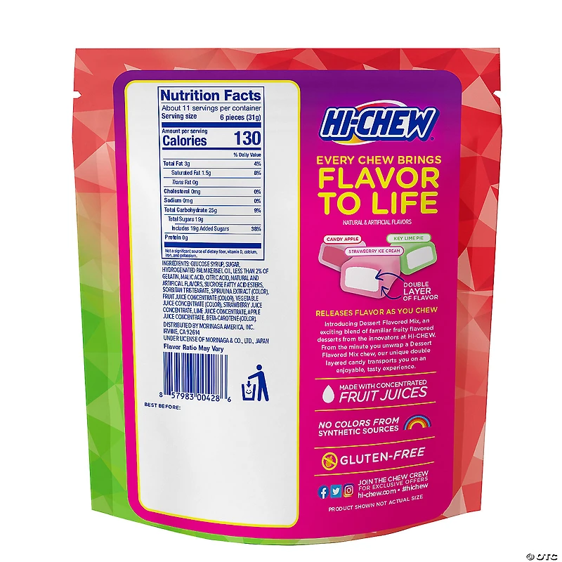11.65 oz. Hi-Chew™ Dessert Mix Fruit-Flavored Chewy Candy - 66 Pc.