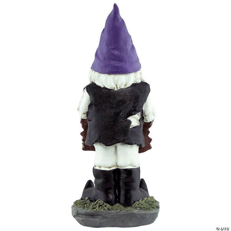 11.75" Gnome Skeleton "Keep Out" Halloween Decoration