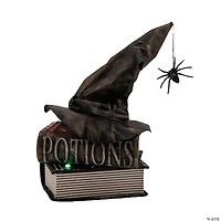 11" Animated Witch Hat Tabletop Halloween Decoration
