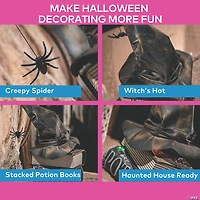 11" Animated Witch Hat Tabletop Halloween Decoration