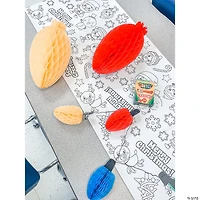11" Christmas Lights Honeycomb Ceiling Decorations - 6 Pc.