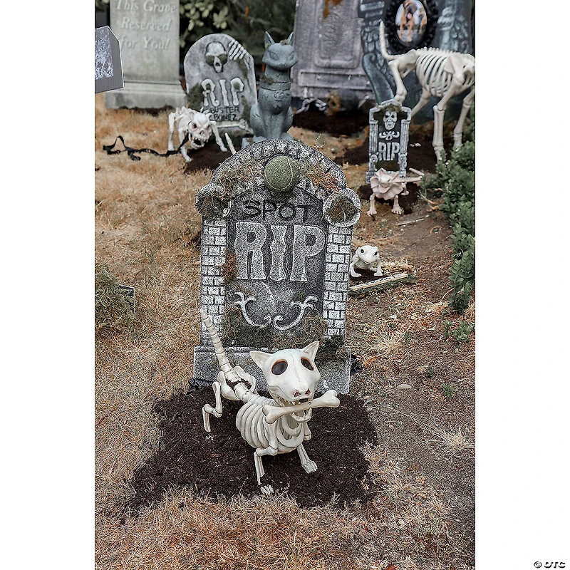 11" Digger The Skeleton Dog Decoration