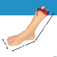 11" Severed Plastic Foot Halloween Tabletop Decoration