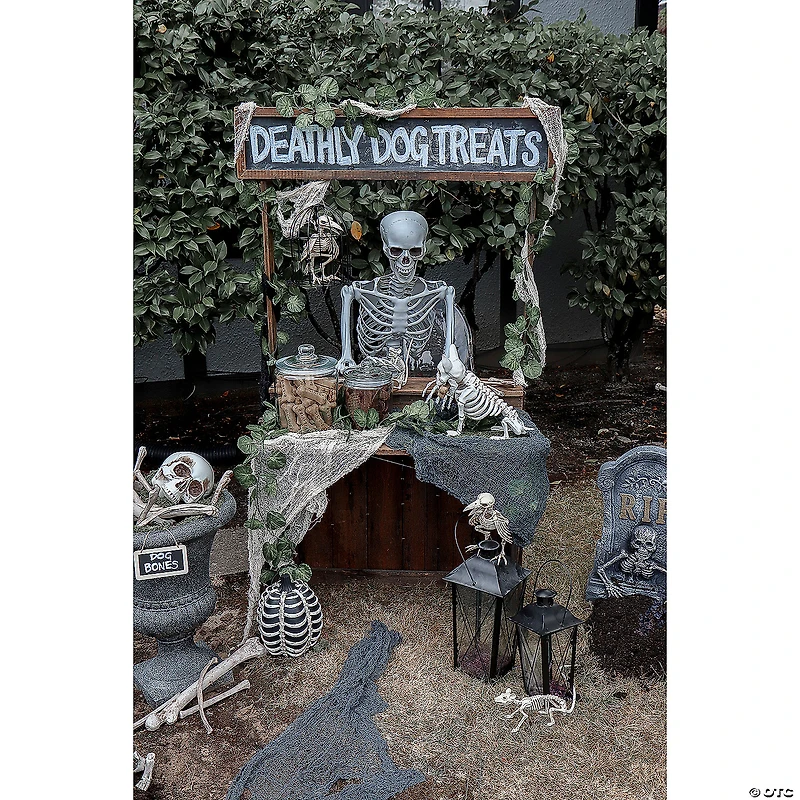 11" Standing Mouse Skeleton Decoration