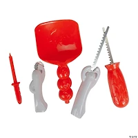 11" White and Orange Pumpkin Carving Kit