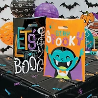 12-1/2" x 17" Bulk 50 Pc. Goofy Ghouls Plastic Trick-or-Treat Bags