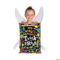 12 1/2" x 17" Bulk Large Sweet Halloween Trick-Or-Treat Plastic Goody Bags - 50 Pc.